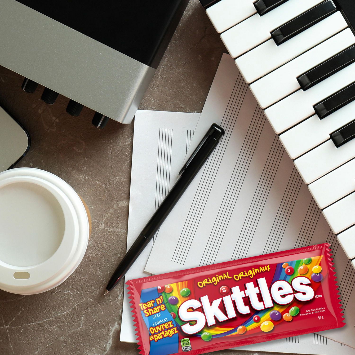 SKITTLES, Original Chewy Candy, Full Size Bag, 92g