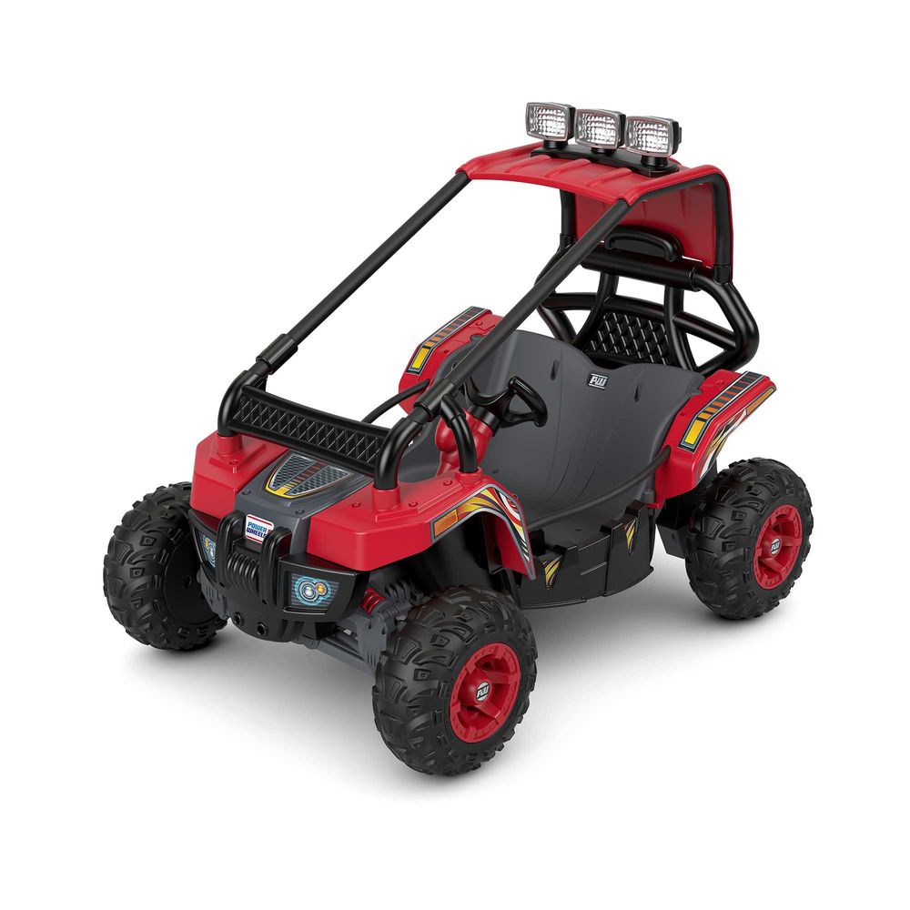 Power Wheels 12V Baja Trailster Powered Ride-On, Red and Black