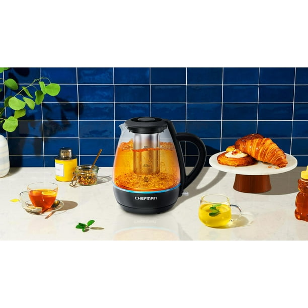 1.7L Electric Glass Kettle with Tea Filter 1.0L Tea Infuser Pot Smart  Automatic Tea Maker Turkish Tea Tray - China Tea Maker and Coffee & Tea  Tray Set price