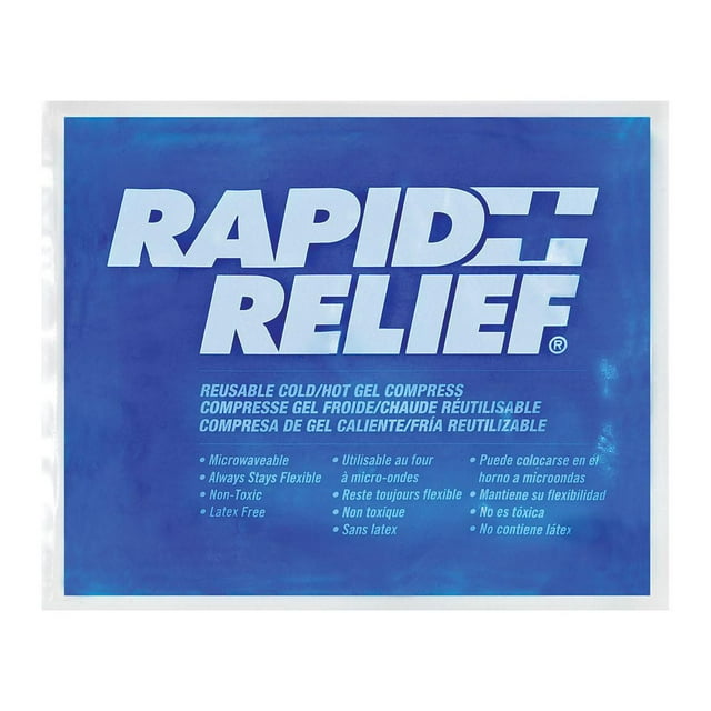(Pack of 3) Reusable Hot & Cold Compress with Contour Gel - 5" x 9"