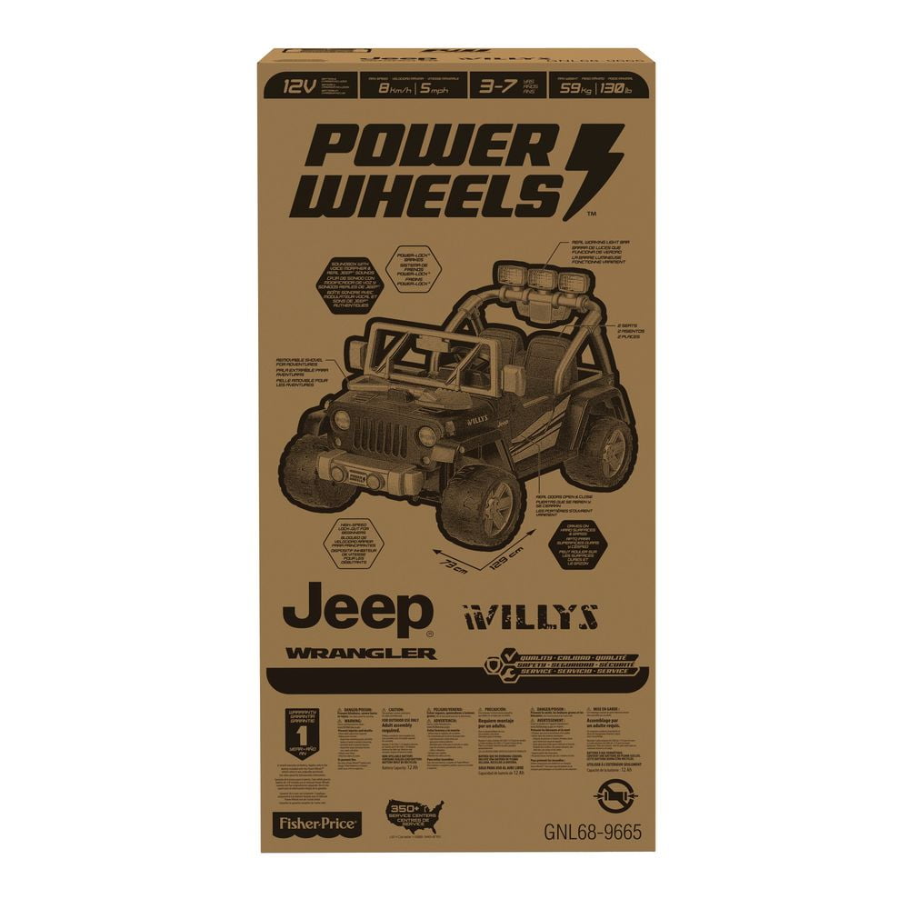 Power wheels jeep wrangler outlet willys