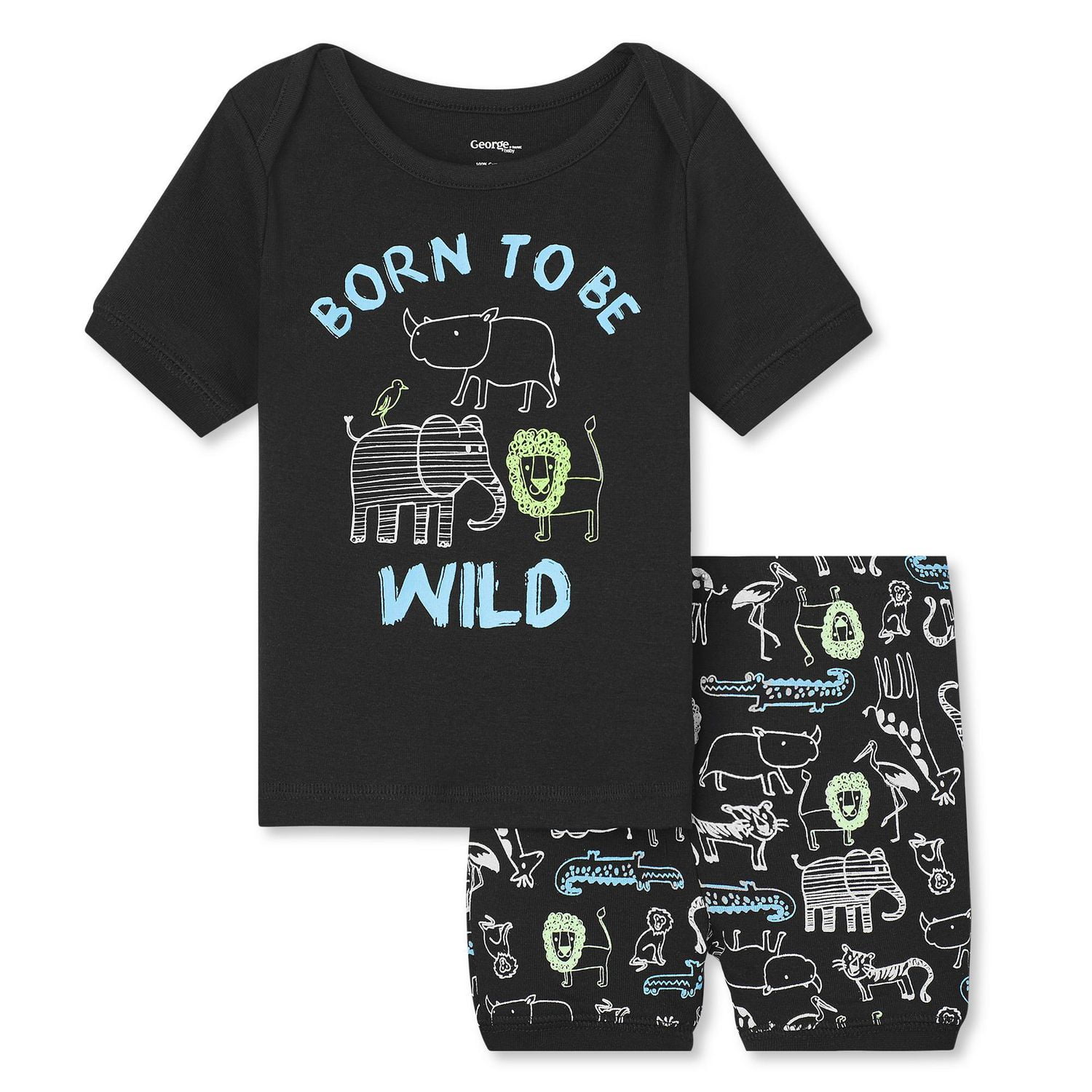 Baby Boys' 2Piece Short Pyjama Set Walmart Canada