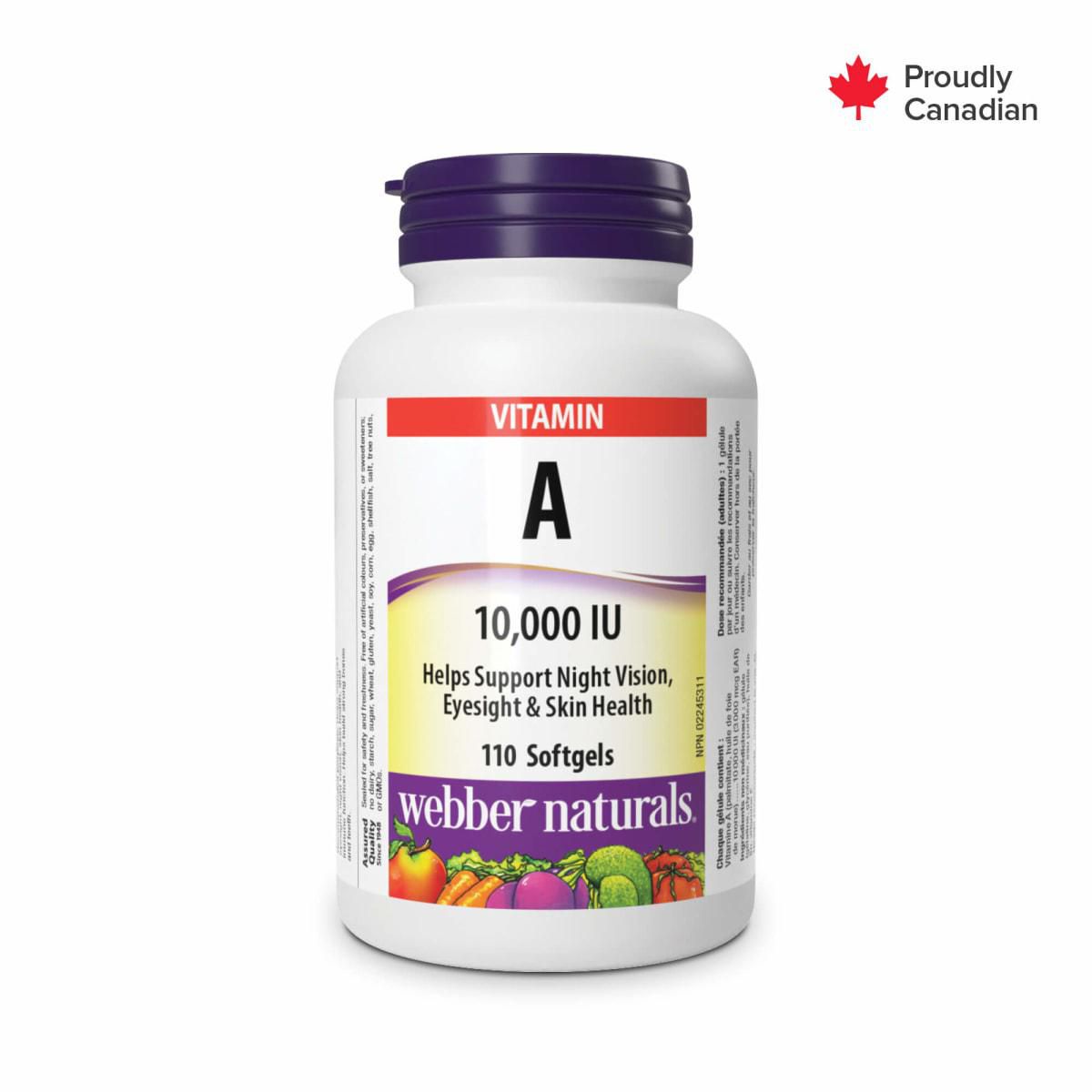 Webber Naturals Vitamin A 10,000 IU