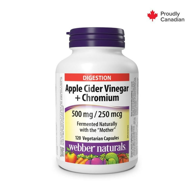 Webber Naturals Apple Cider Vinegar + Chromium 500 Mg/250 Mcg