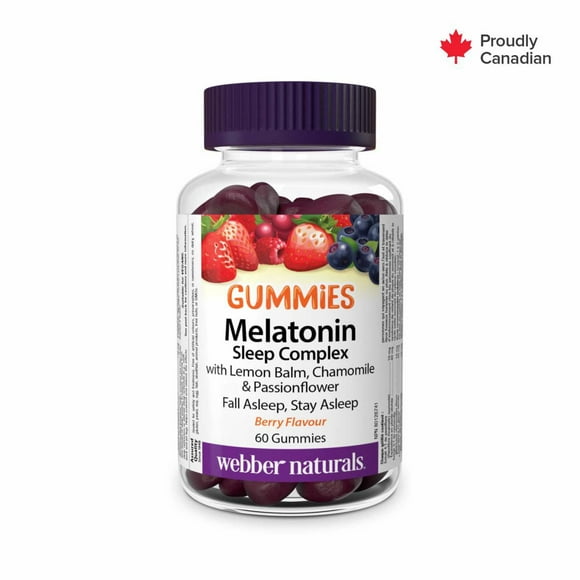 Webber Naturals Melatonin Sleep Complex Gummies Berry