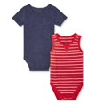 thumbnail image 1 of George Baby Boys' 2-Pack Bodysuit Set, 1 of 2