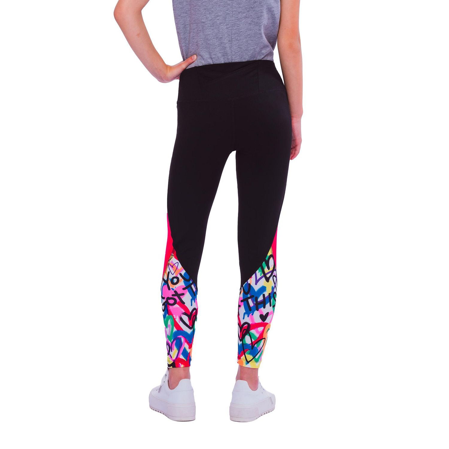 Girls Justice Love Graffiti Leggings