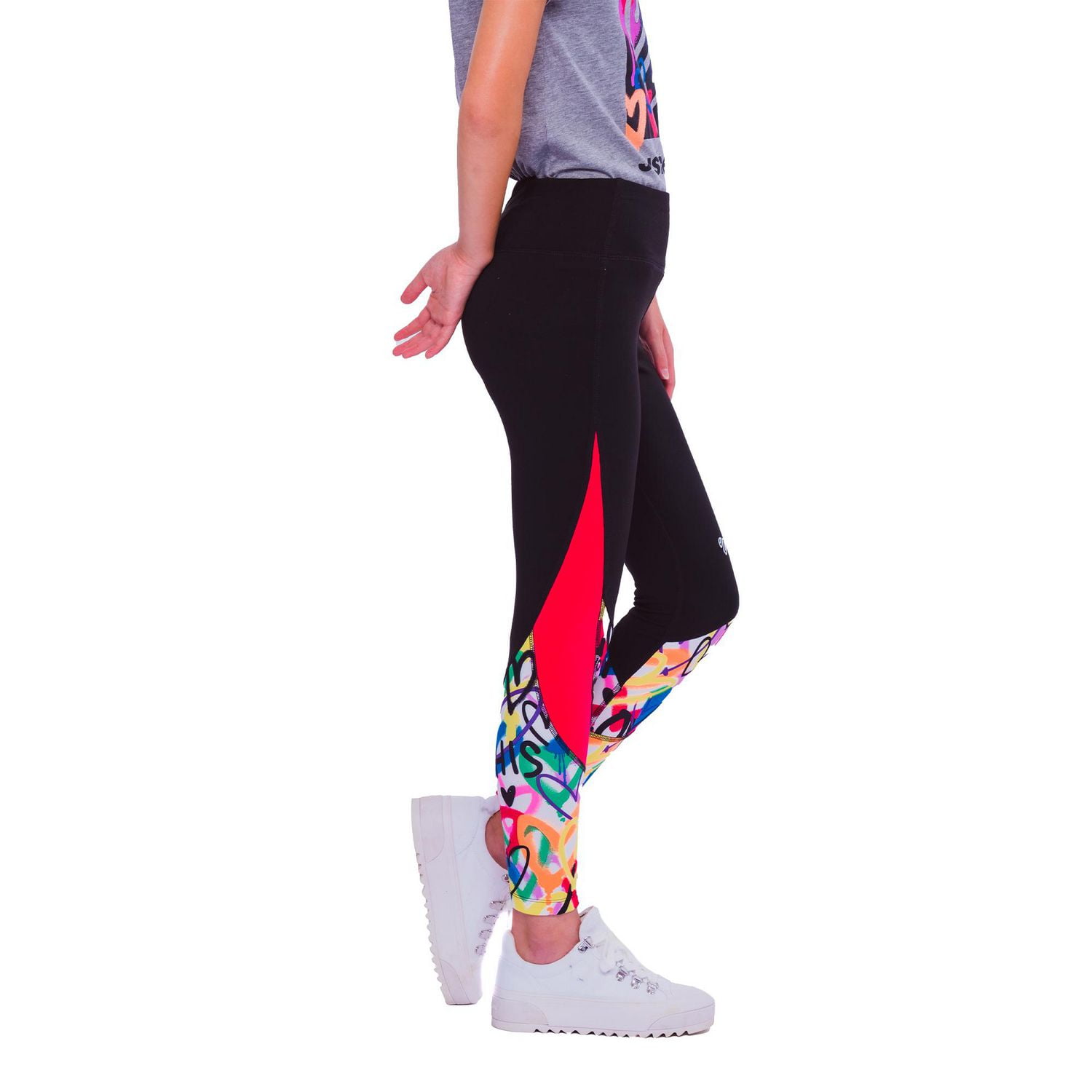 Girls Justice Love Graffiti Leggings