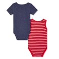 thumbnail image 2 of George Baby Boys' 2-Pack Bodysuit Set, 2 of 2
