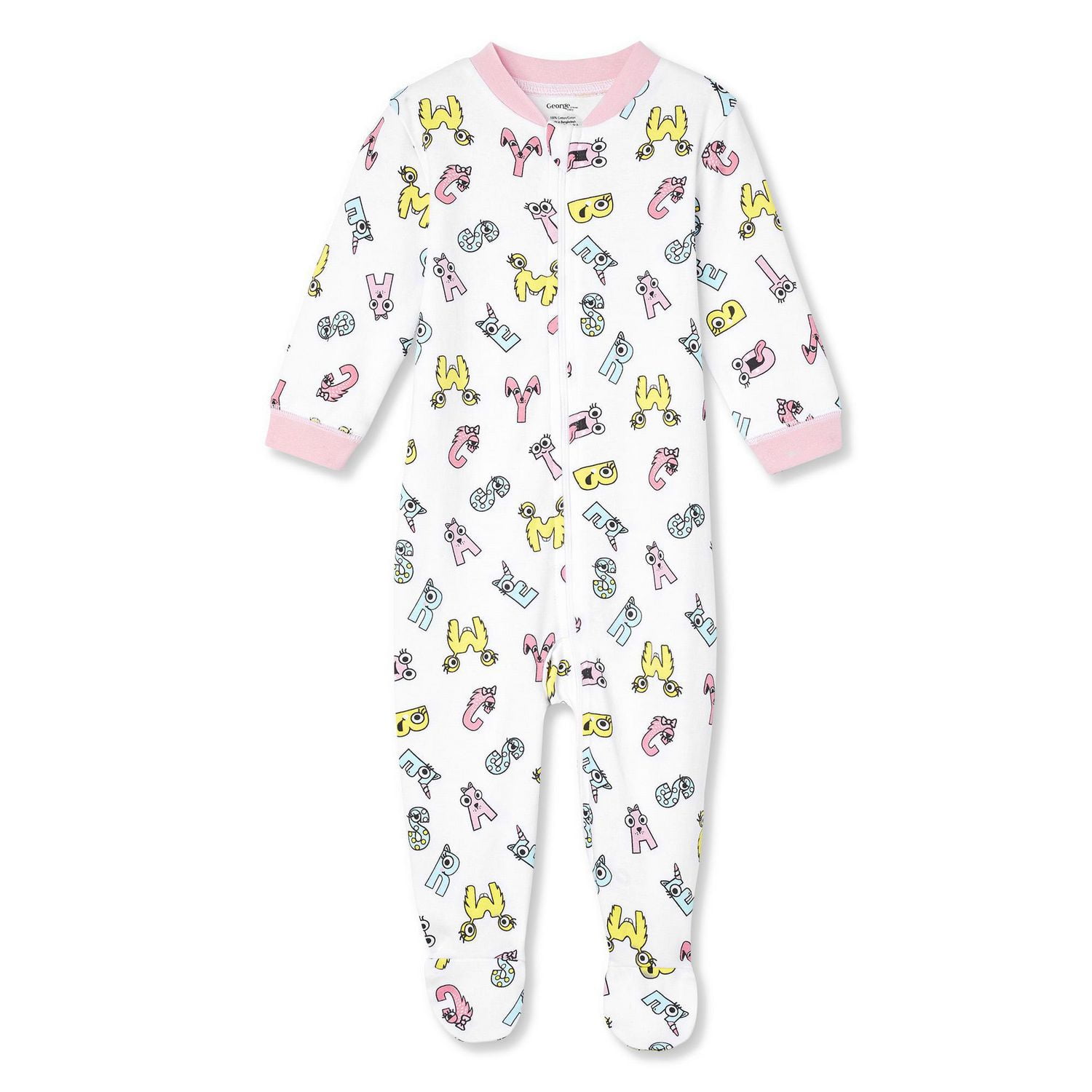 Grenouillère avec pieds George pour bébés filles