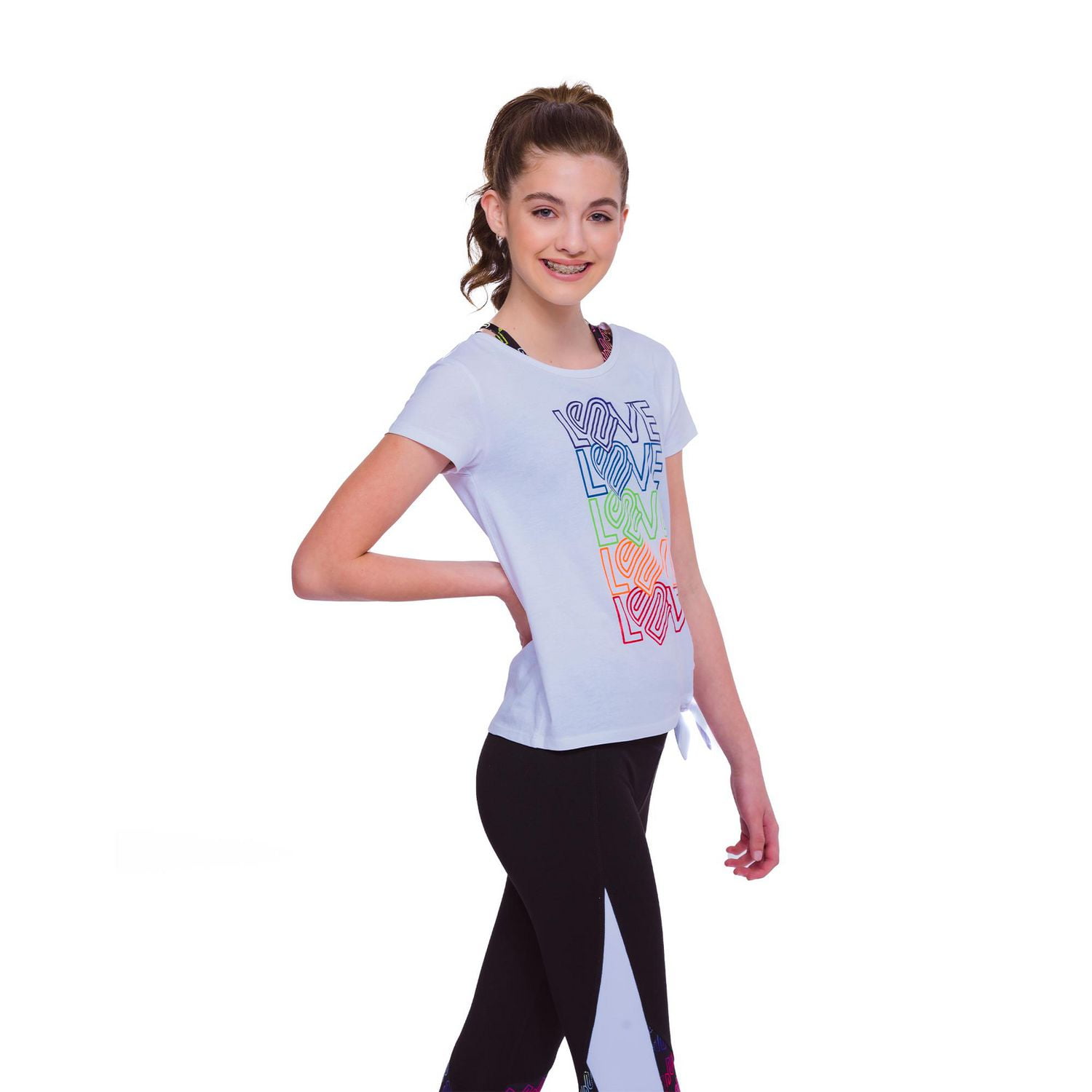 Ensemble de cinq hauts pour filles Justice Love