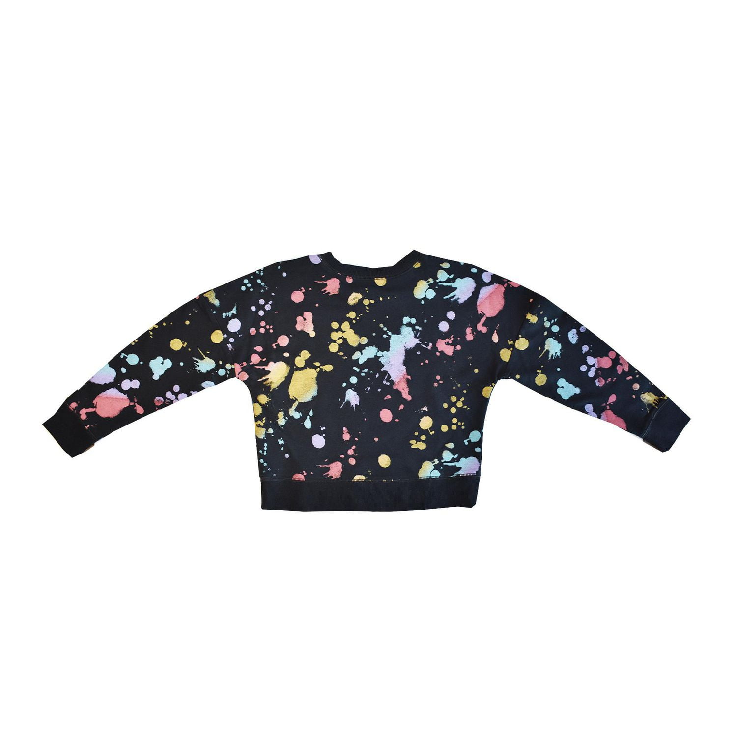 Girls Justice Splatter Art Long Sleeve Top