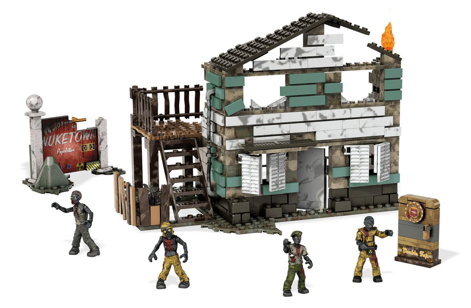 Mega bloks call cheap of duty zombies nuketown