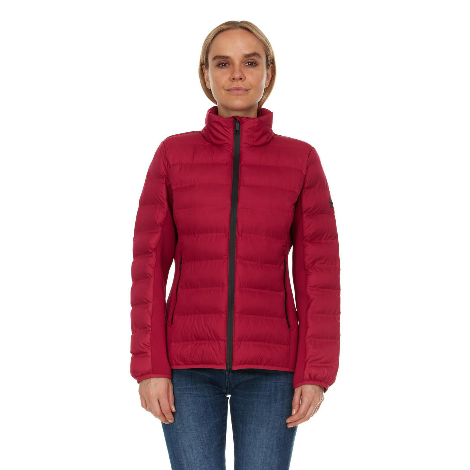 Swiss Tech Women's Quilted Mixed Media Jacket 