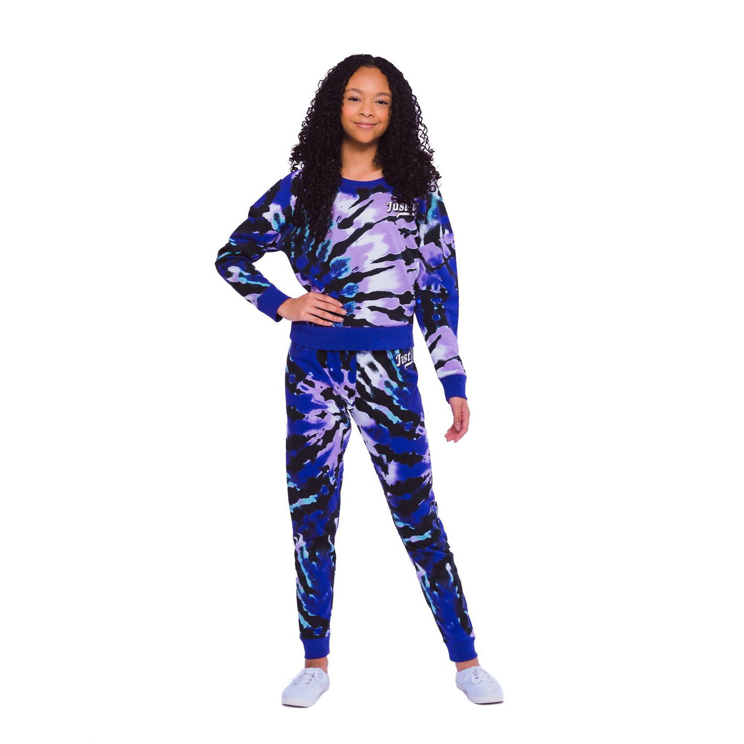 Girls Justice Purple Swirl Joggers