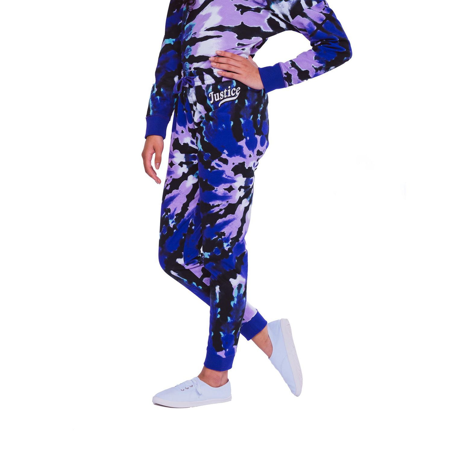 Girls Justice Purple Swirl Joggers