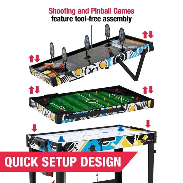 MD Sports Jeu d'arcade compact de 7 pi 3 po MD Sports avec système  électronique de pointage et de retour de balle et Commentaires - Wayfair  Canada