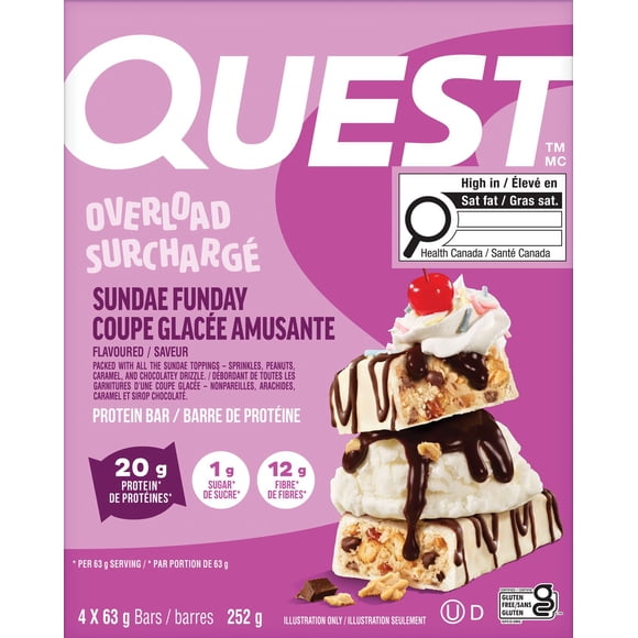 Quest Overload Sundae Funday Protein Bar