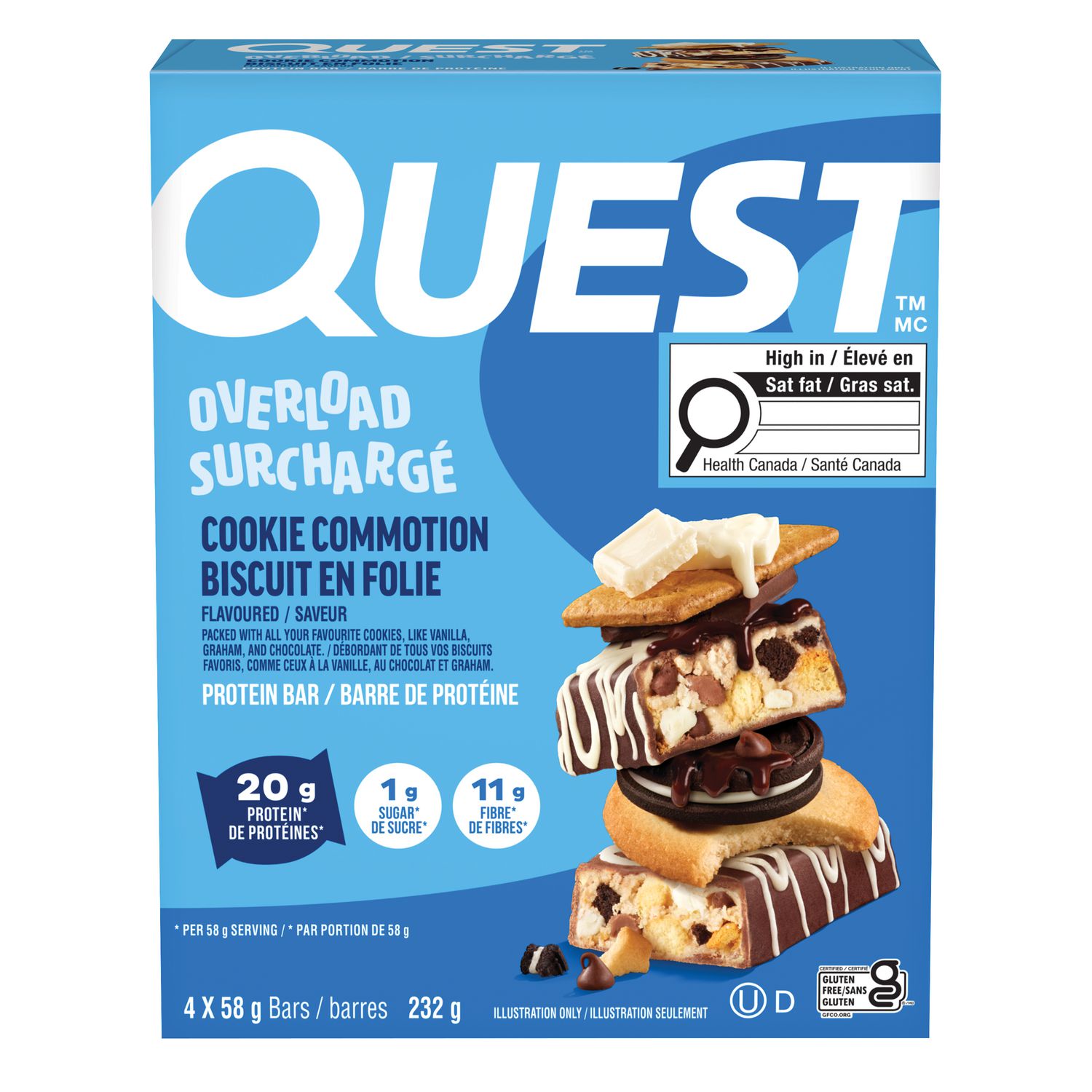 Quest Overload Cookie Commotion Protein Bar
