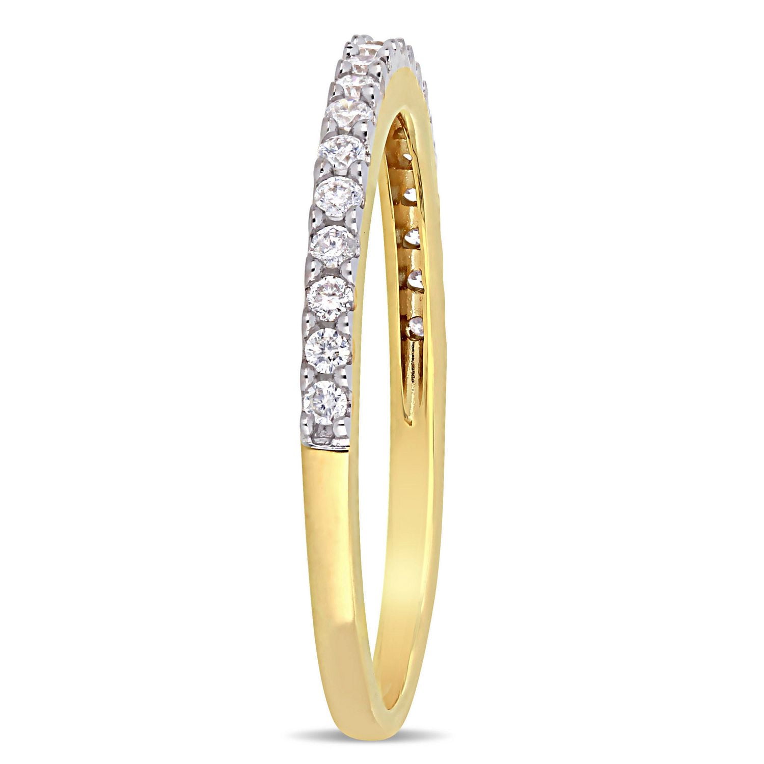 Miabella 1/5 Carat T.W. Diamond 10 K Yellow Gold Anniversary Band