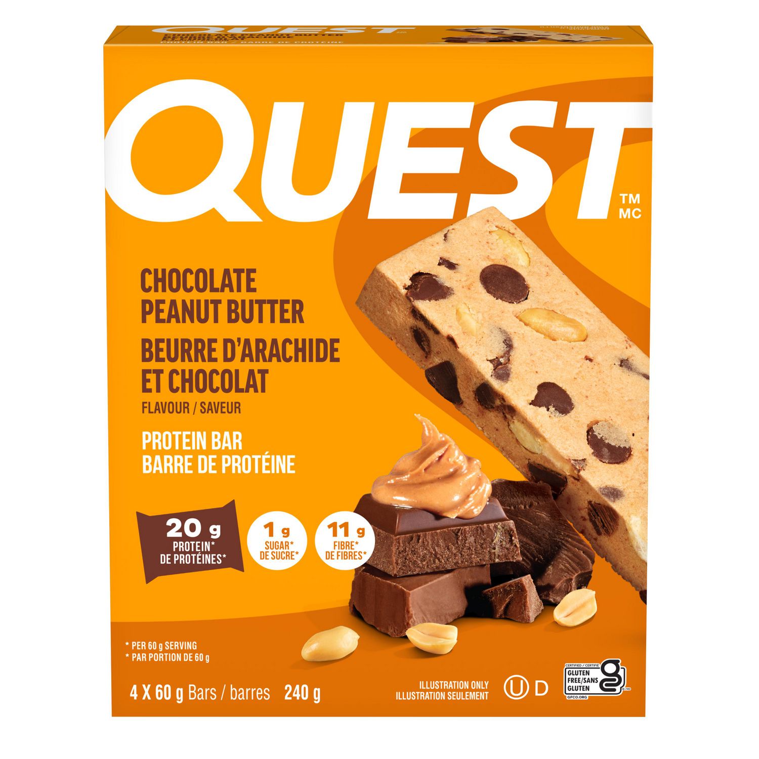 Quest Chocolate Peanut Butter Protein Bar