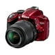 Ensemble appareil photo numérique D3200 de Nikon, rouge – image 4 sur 5