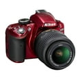 thumbnail image 5 of Nikon D3200 Digital SLR Camera Kit, Red, 5 of 5