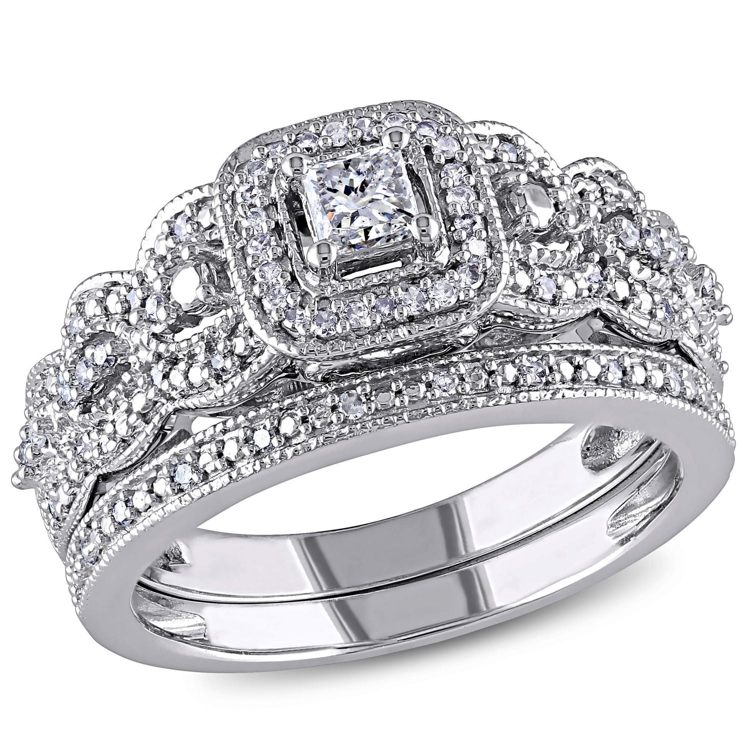 Princess cut diamond ring on sale walmart