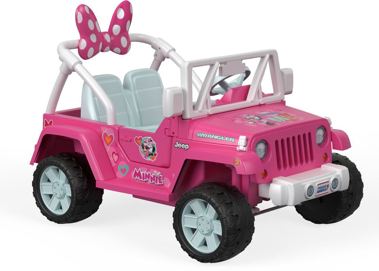 power wheels disney minnie mouse happy helpers jeep wrangler