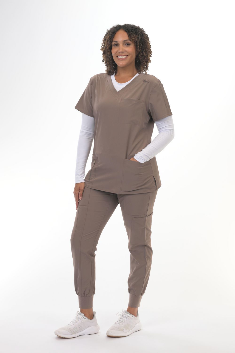 Haut Zinnia Scrubs à col en V