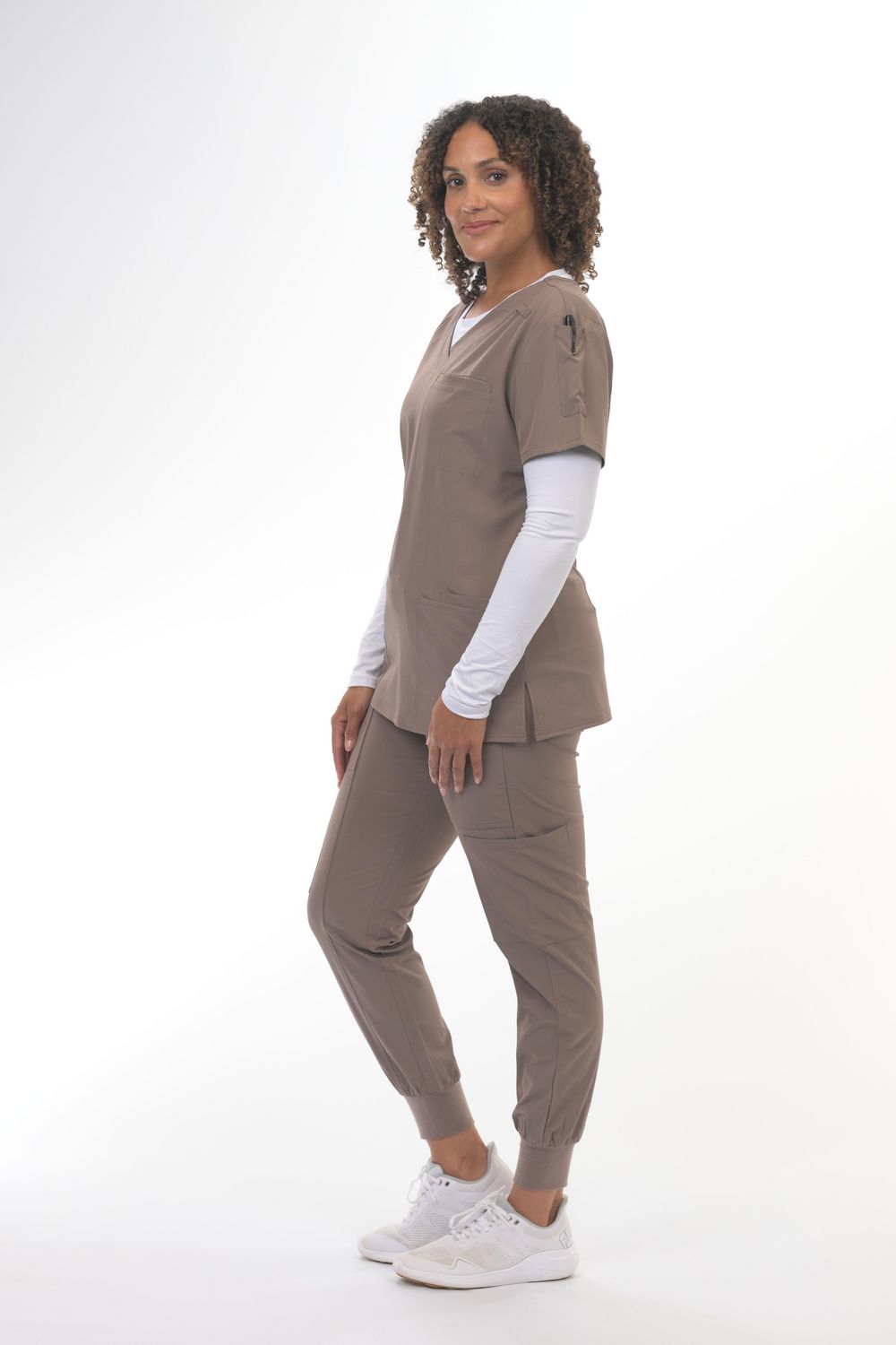 Haut Zinnia Scrubs à col en V