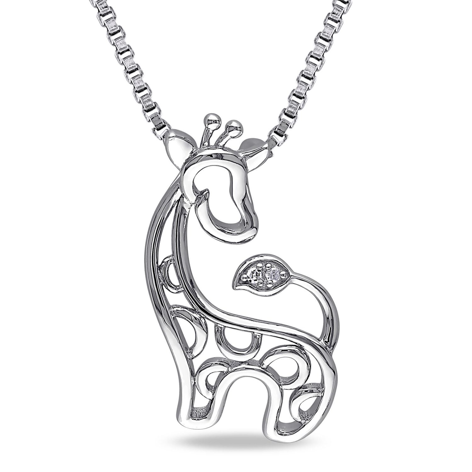 silver animal necklace