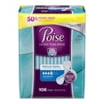 thumbnail image 2 of Poise Ultra Thin Incontinence Pads, Moderate Absorbency, Unscented, Regular (108 Count), 2 of 4