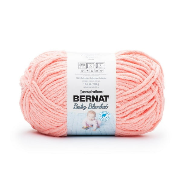 Bernat® Baby Blanket™ Yarn, Polyester 6 Super Bulky, 10.5oz/300g, 220 Yards, Soft, chenille