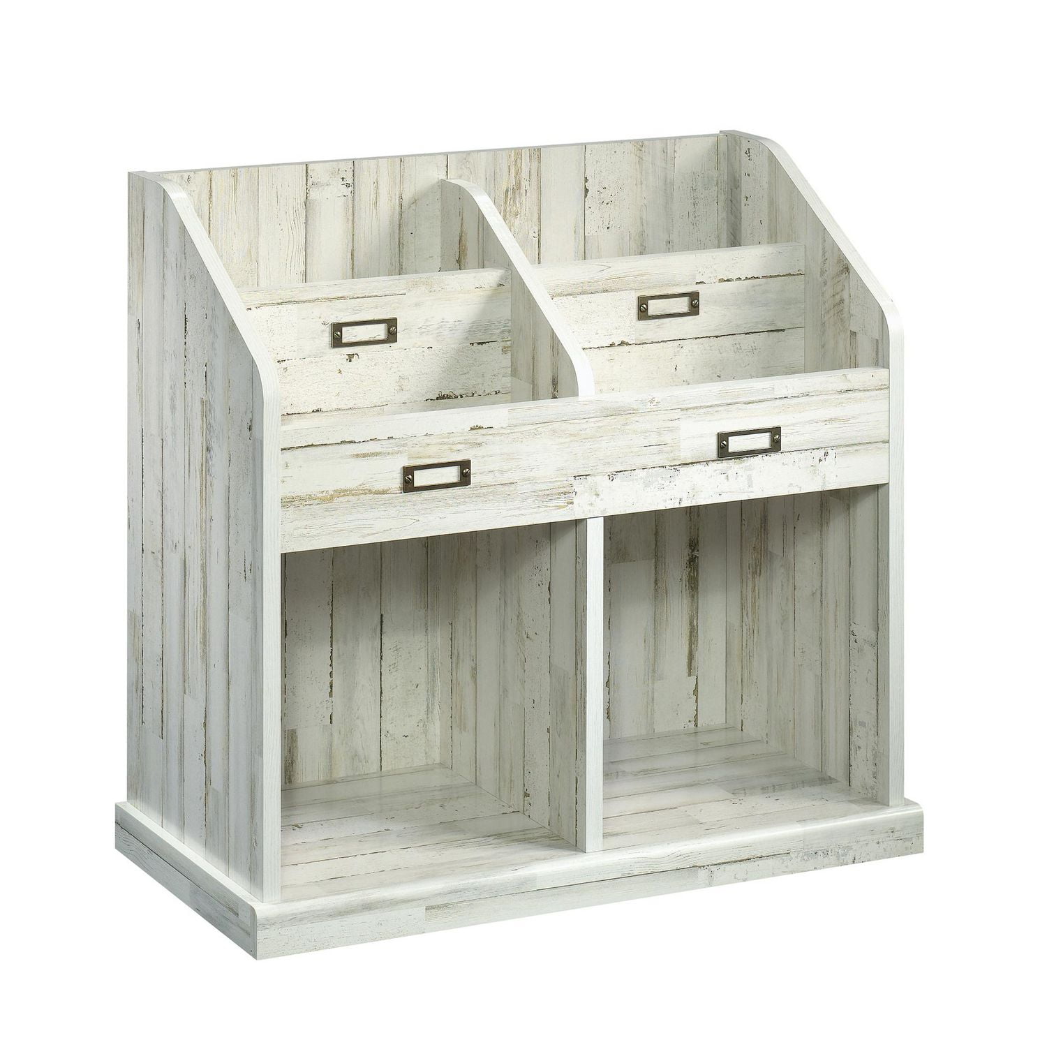 Sauder barrister lane bookcase white plank discount