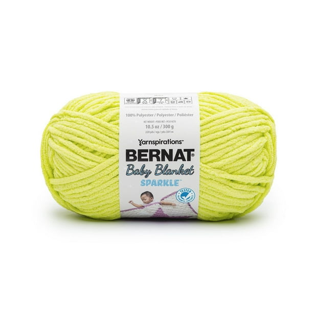 Bernat® Baby Blanket Sparkle™ Yarn, Polyester 6 Super Bulky, 10.5oz