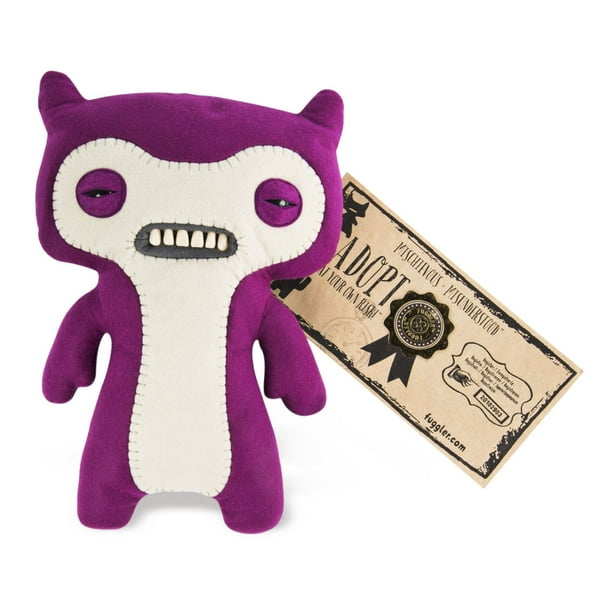 Fuggler – Monstre moche et marrant, Créature en peluche de luxe de 30,48 cm  avec des dents, Lil' Demon (violet), à partir de 4 ans 