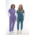 thumbnail image 3 of Zinnia Scrubs Mandarin Collar Top, 3 of 3