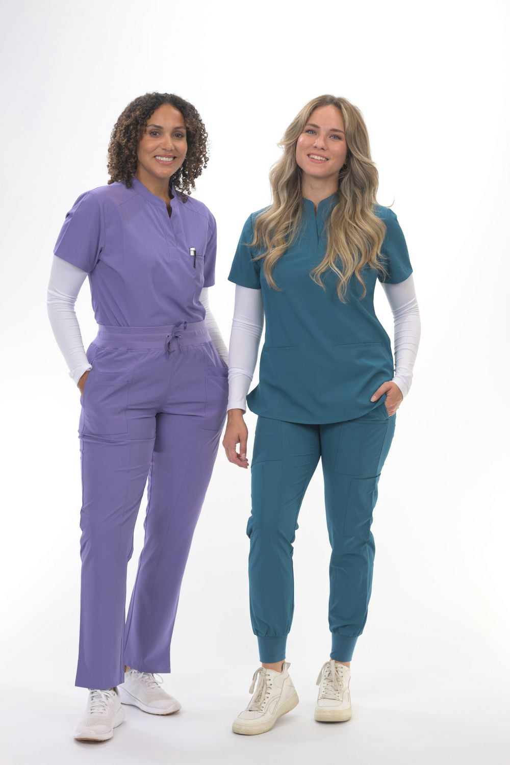 Haut Zinnia Scrubs à col mandarin