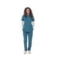 thumbnail image 3 of Haut Zinnia Scrubs à col mandarin, 3 of 6