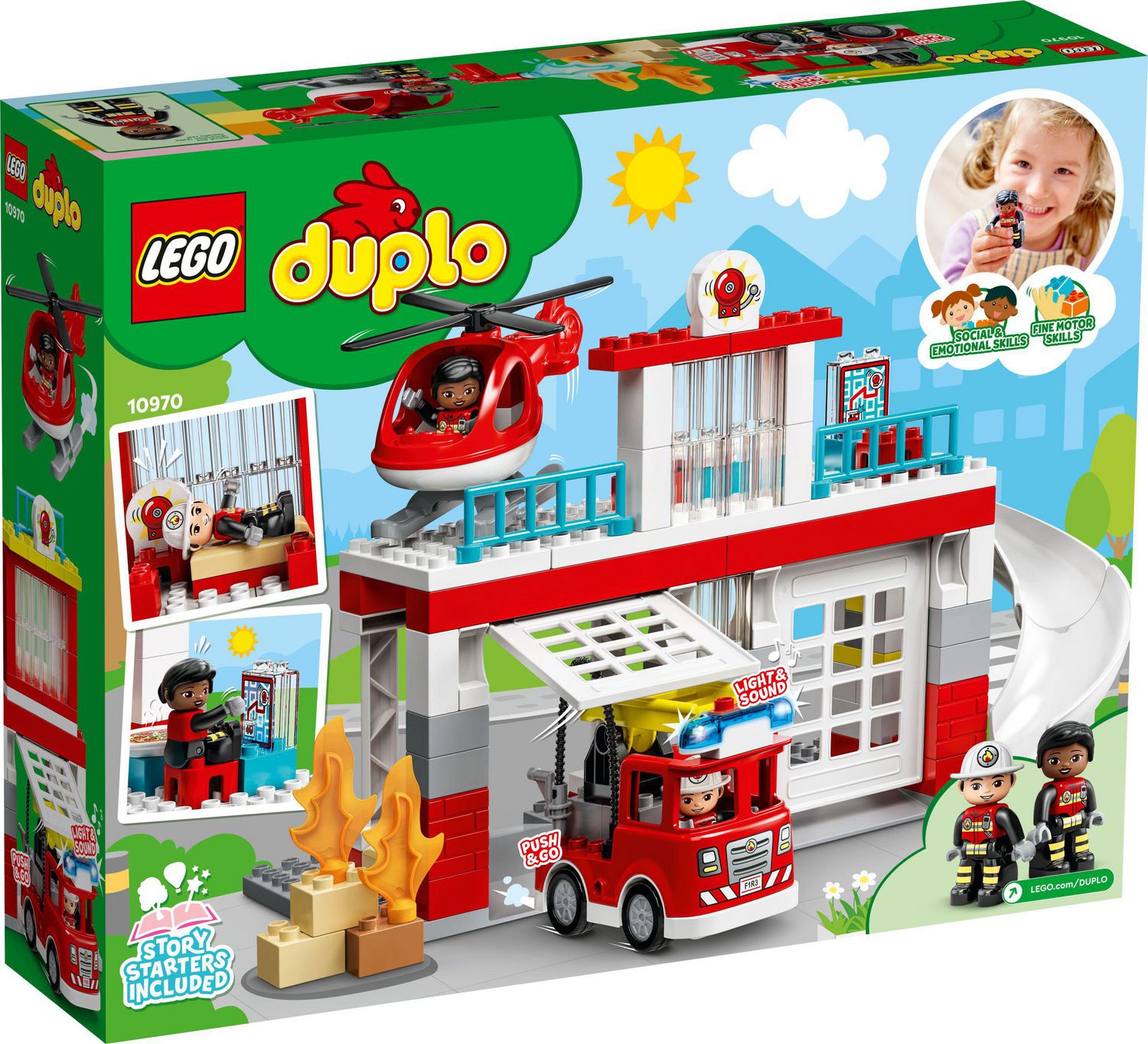 LEGO DUPLO Rescue Fire Station & Helicopter 10970 Building Toy