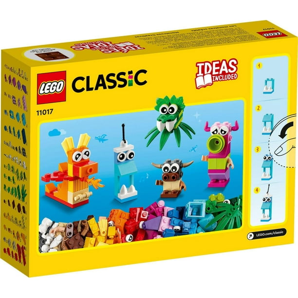 LEGO Classic Les monstres créatifs 11017 Ensemble de construction (140  pièces) Comprend 140 pièces, 4+ ans 