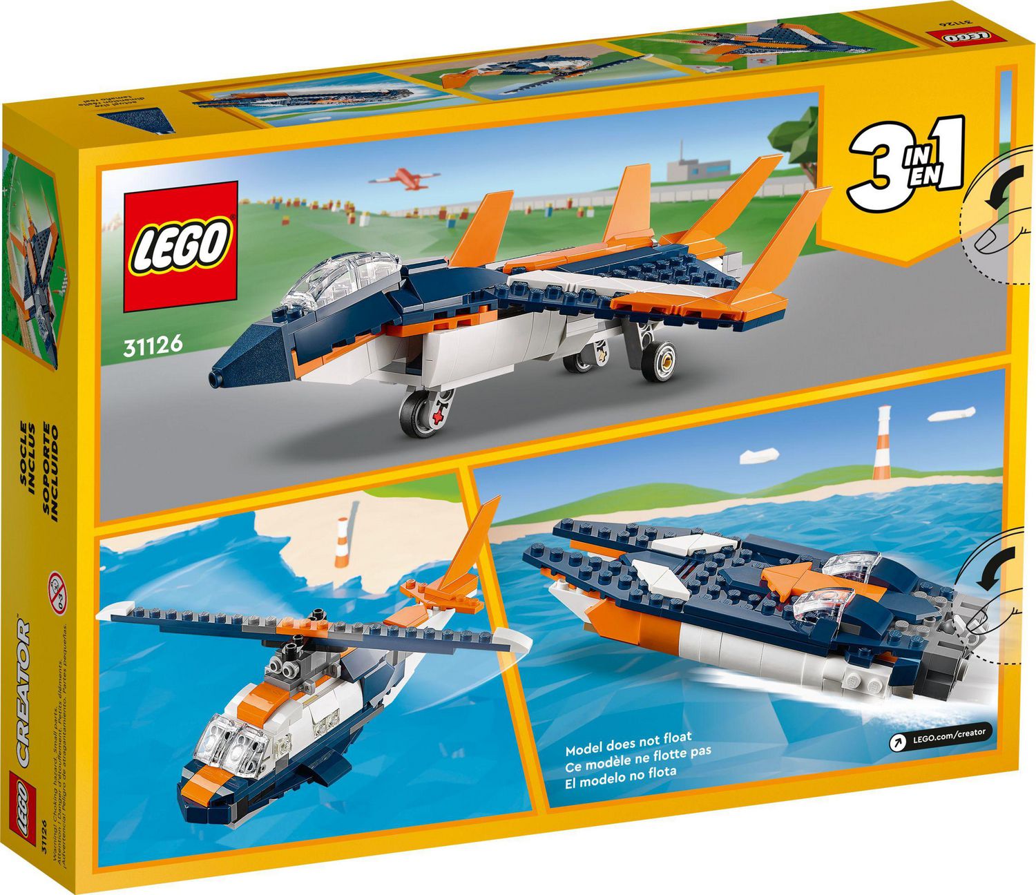 LEGO Creator, Avion à réaction, 100 pièces