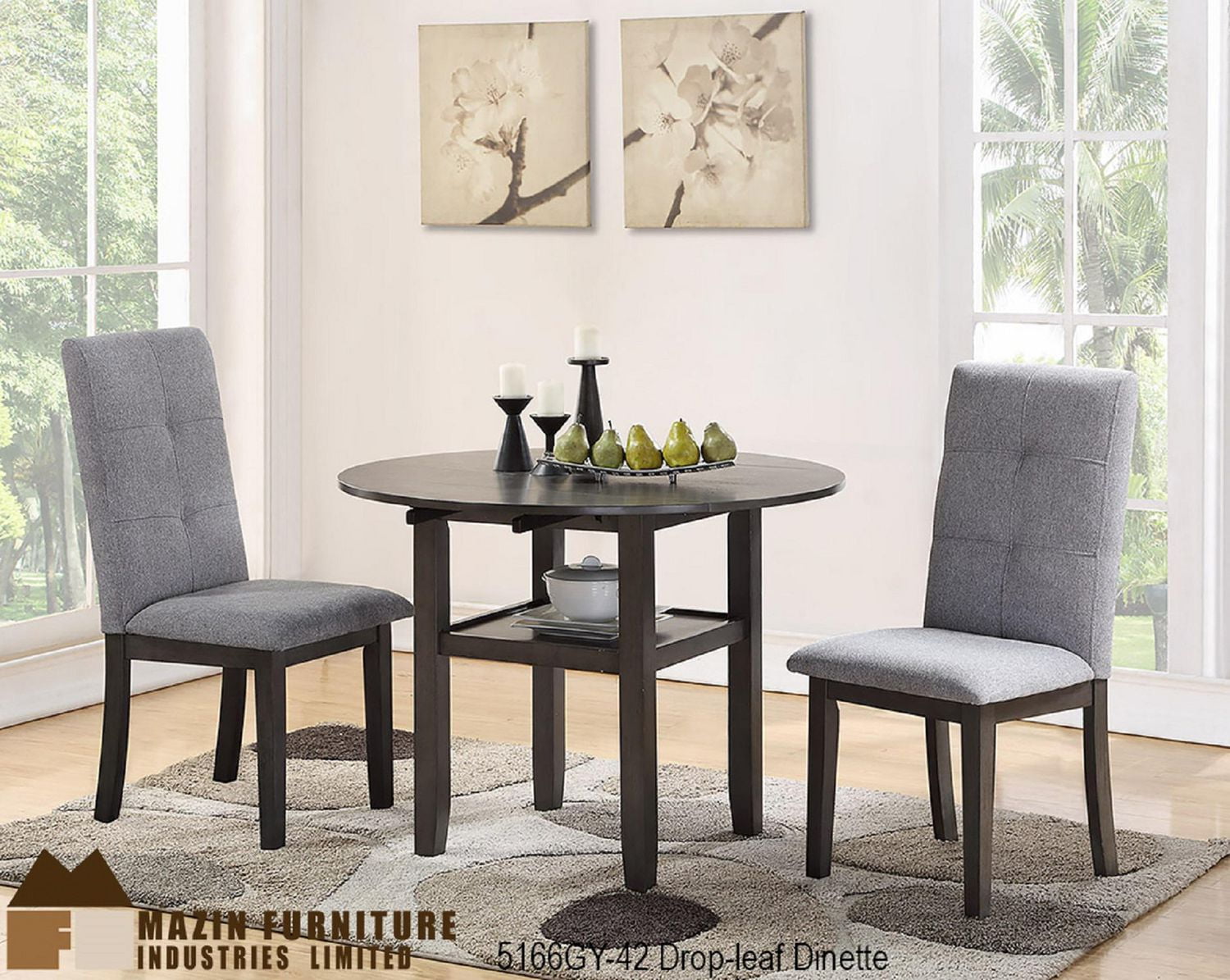 Topline Home Furnishings 5pc Grey Set Walmart Canada