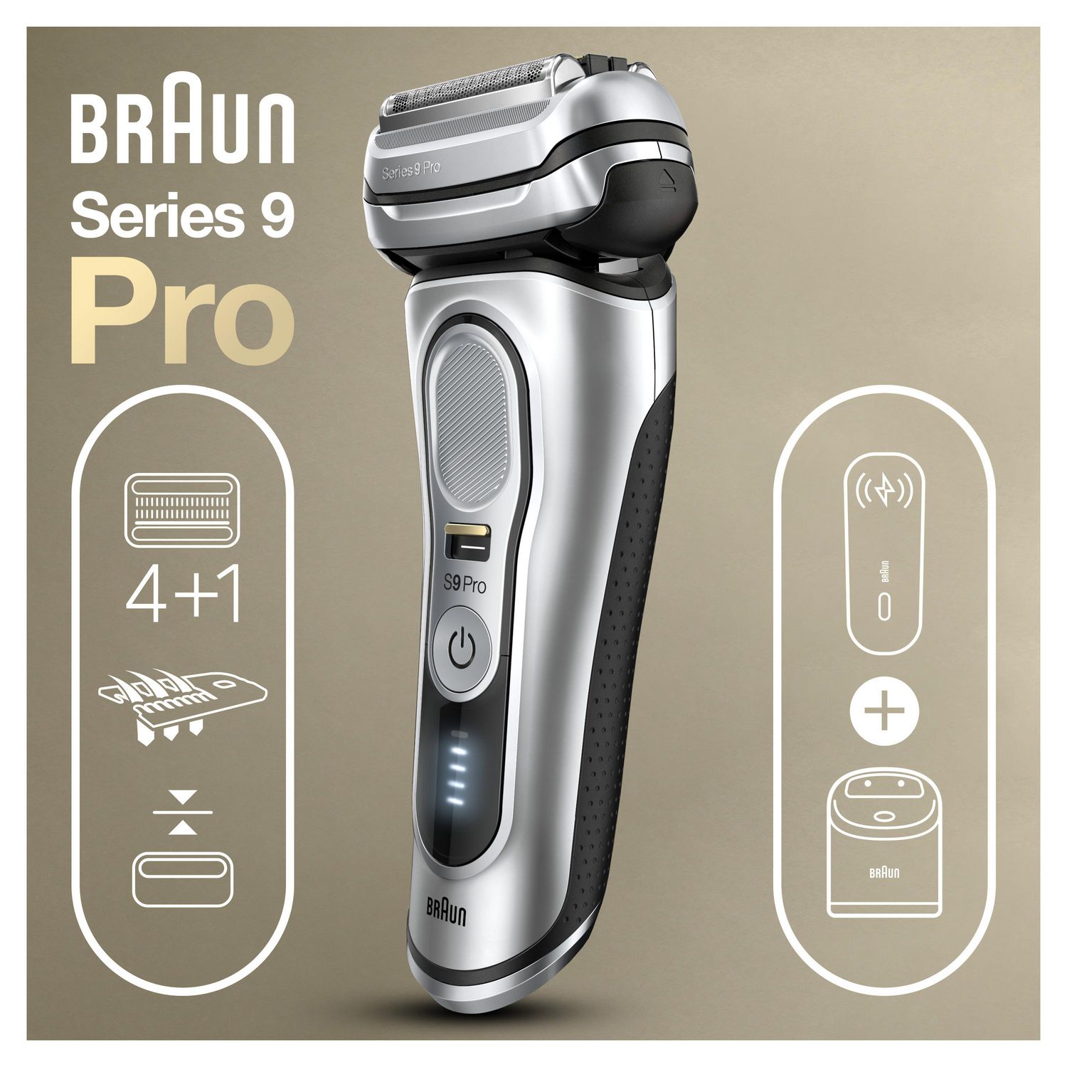 Braun Series 9 Pro 9477cc Rechargeable Wet & Dry Men's Electric