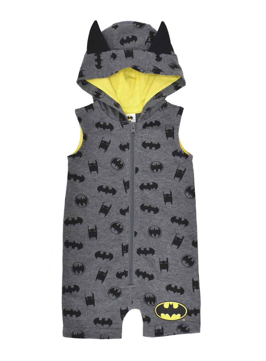 Warner Brothers Batman barboteuse avec capuchon pour garçons