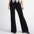 thumbnail image 1 of Devoted Embossed velvet flared pants, 1 of 3