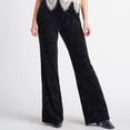 thumbnail image 1 of Devoted Embossed velvet flared pants, 1 of 3