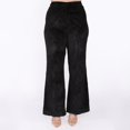 thumbnail image 1 of Devoted Women’s Plus size Embossed Velvet Flared Pants, 1 of 2