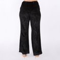 thumbnail image 2 of Devoted Women’s Plus size Embossed Velvet Flared Pants, 2 of 2